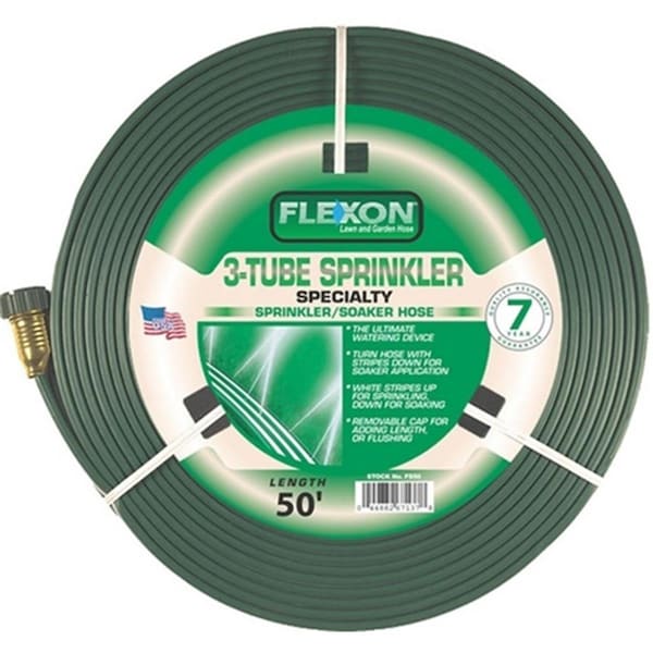 Flexon FLXFS50 50 ft. 3 Tube Sprinkler Hose FL54588 - main